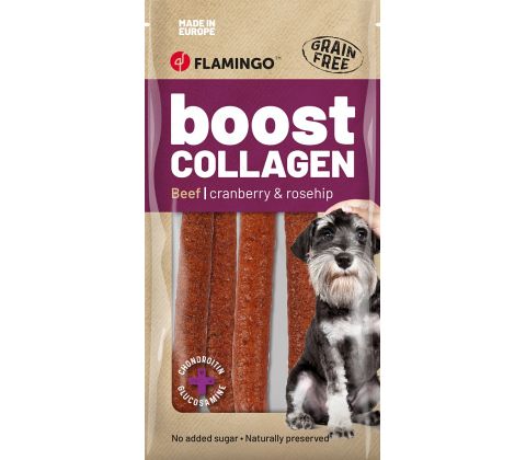 BOOST PØLSE MED OKSE OG KOLLAGEN 6 STK 600G