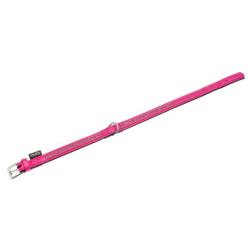 Monte Carlo Kunstlæder Halsbånd 16mm, 42cm Pink 